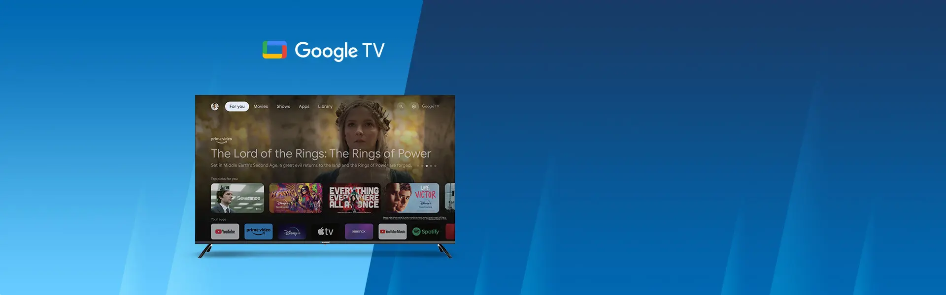 Fernseher Blaupunkt UHD 4K Google TV 65QBG7000S